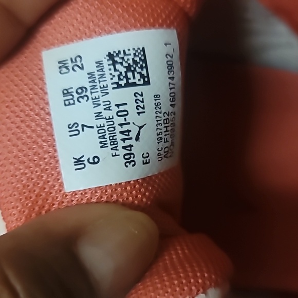 Puma White and Pink Sneakers Retro-Inspired Low-Top - Picture 7 of 7